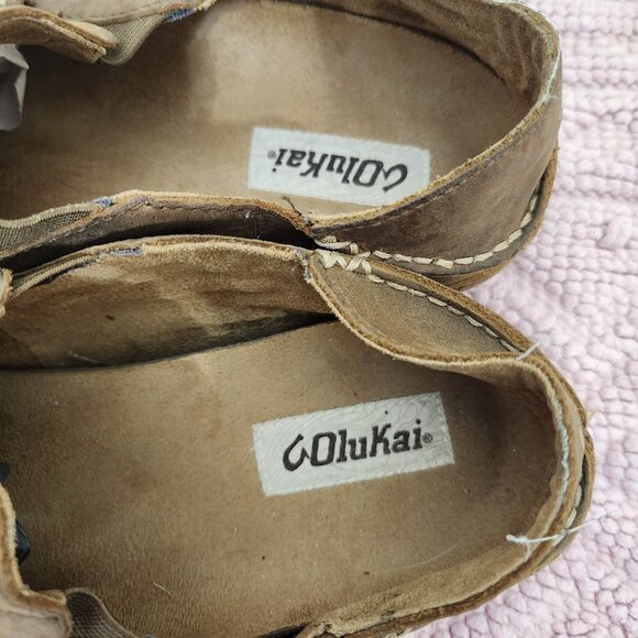 Mens olukai leather shoes size 10 main image 4